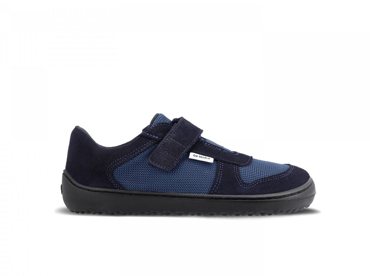 Kids barefoot sneakers Be Lenka Joy - Dark Blue & Black 1  - OzBarefoot