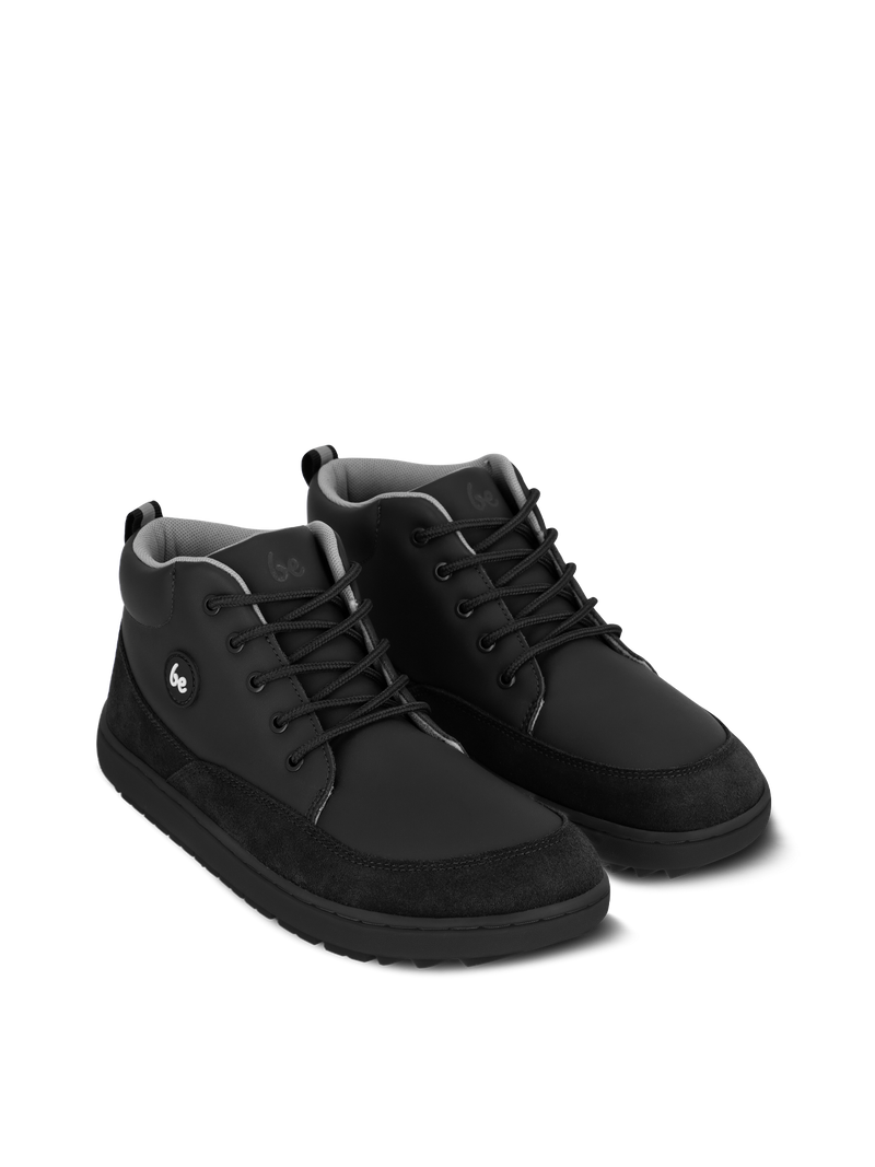 Kid's barefoot boots Be Lenka Elio Junior - All Black 2  - OzBarefoot