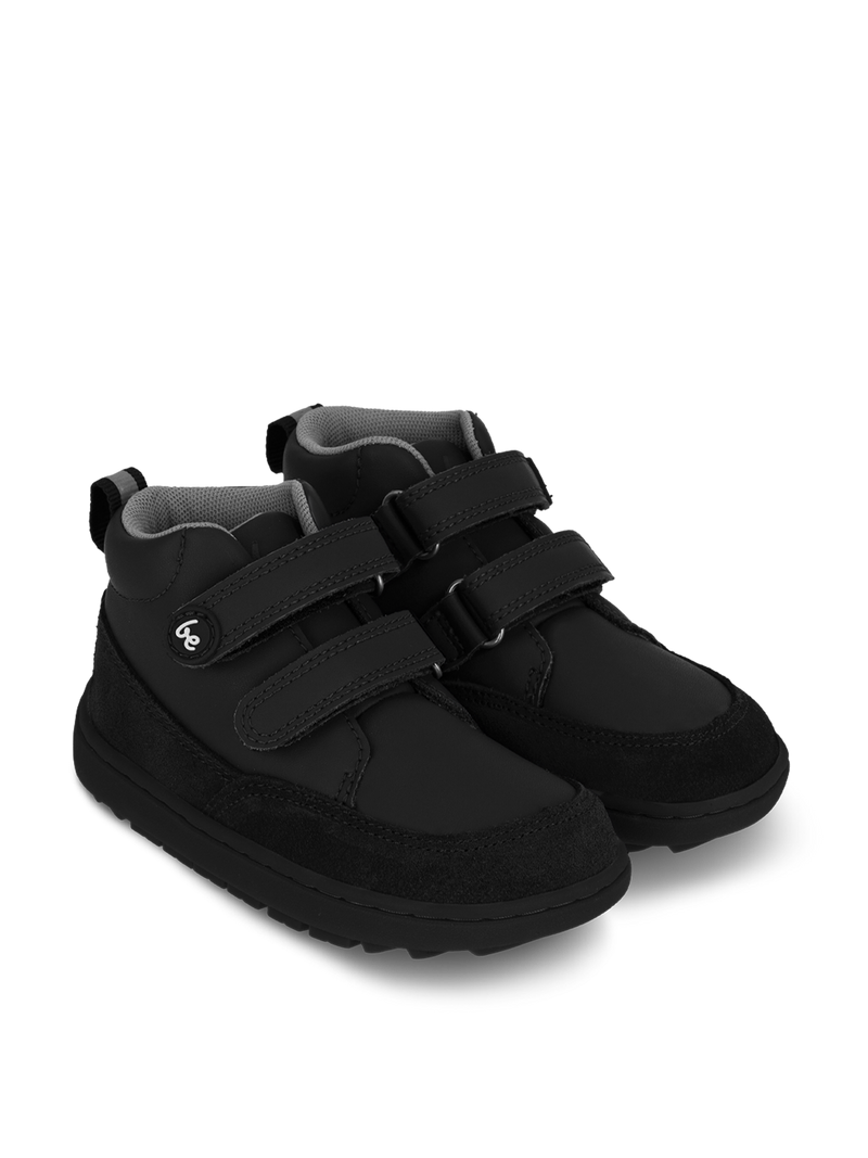 Kid's barefoot boots Be Lenka Elio Kids - All Black 2  - OzBarefoot