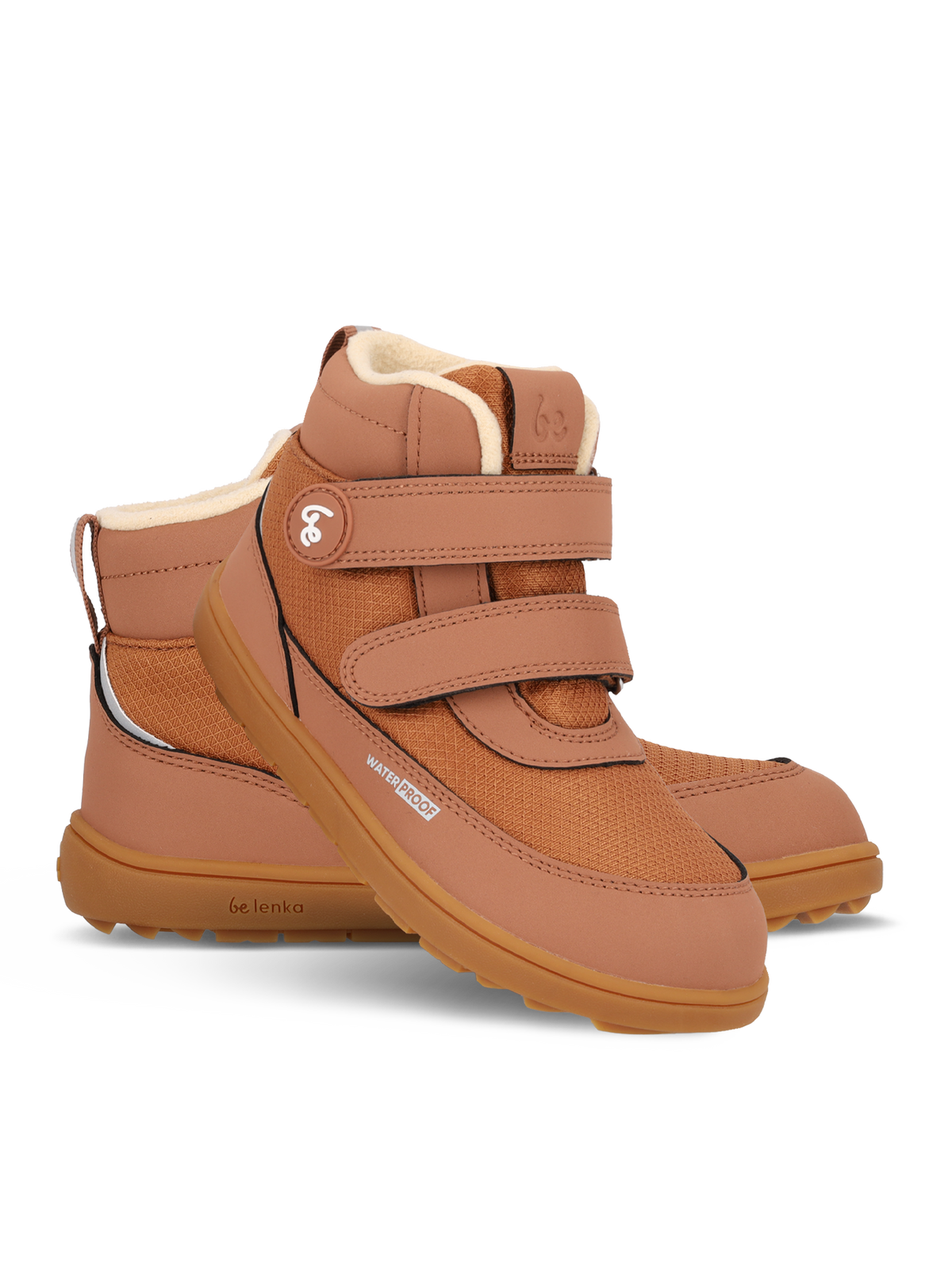 Kids winter barefoot boots Be Lenka Zippu Junior - All Brown 1  - OzBarefoot