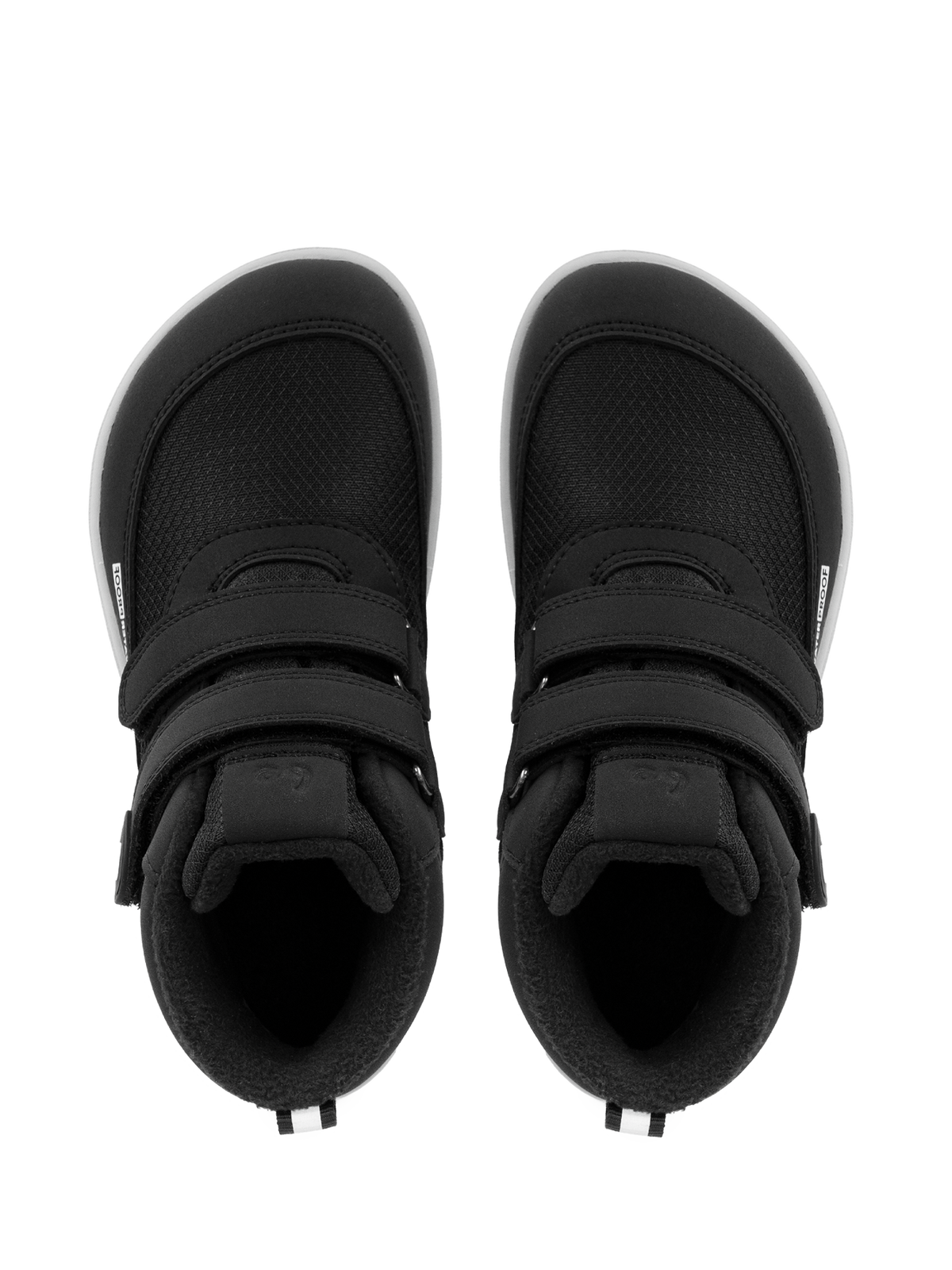 Kids winter barefoot boots Be Lenka Zippu Junior - Black & Grey 3  - OzBarefoot