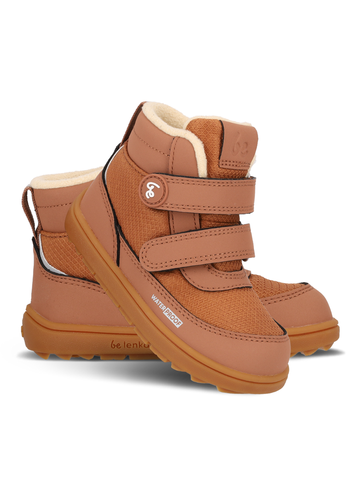 Kids winter barefoot boots Be Lenka Zippu Kids - All Brown 1  - OzBarefoot