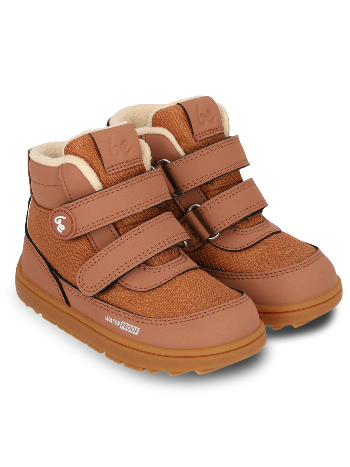 Kids winter barefoot boots Be Lenka Zippu Preschool - All Brown 2  - OzBarefoot