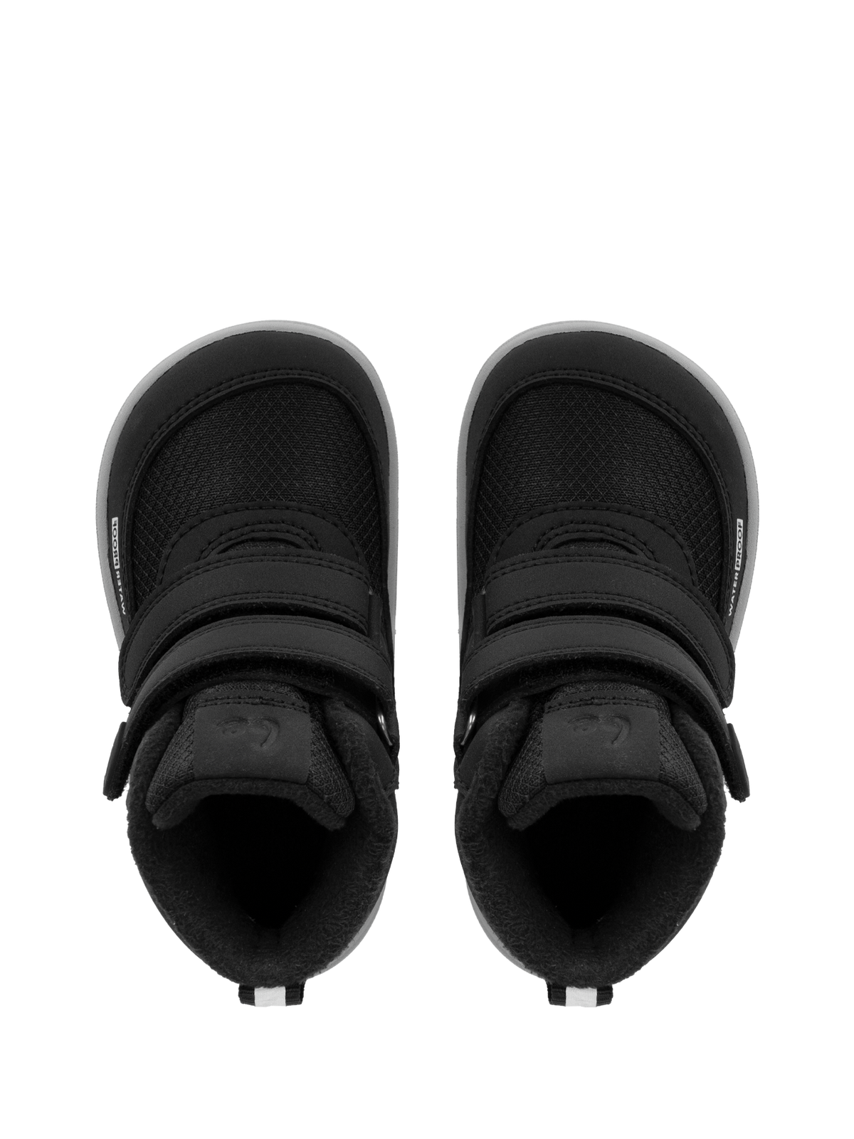 Kids winter barefoot boots Be Lenka Zippu Preschool - Black & Grey 2  - OzBarefoot