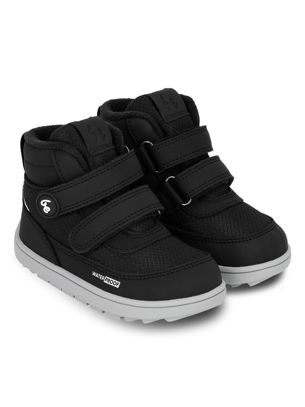 Kids winter barefoot boots Be Lenka Zippu Preschool - Black & Grey 3  - OzBarefoot