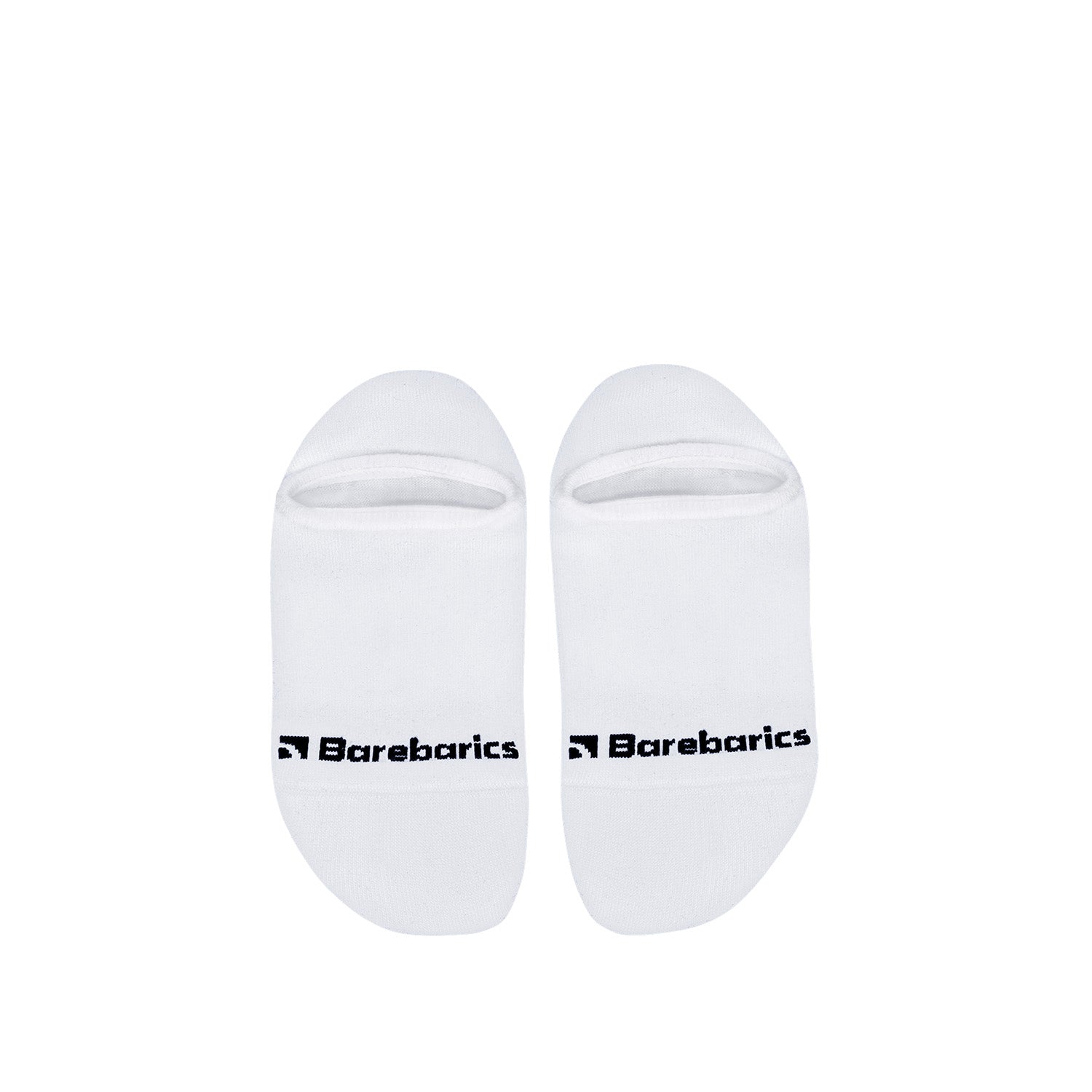 Barebarics - Barefoot Socks - No-Show - White 1 OzBarefoot Australia