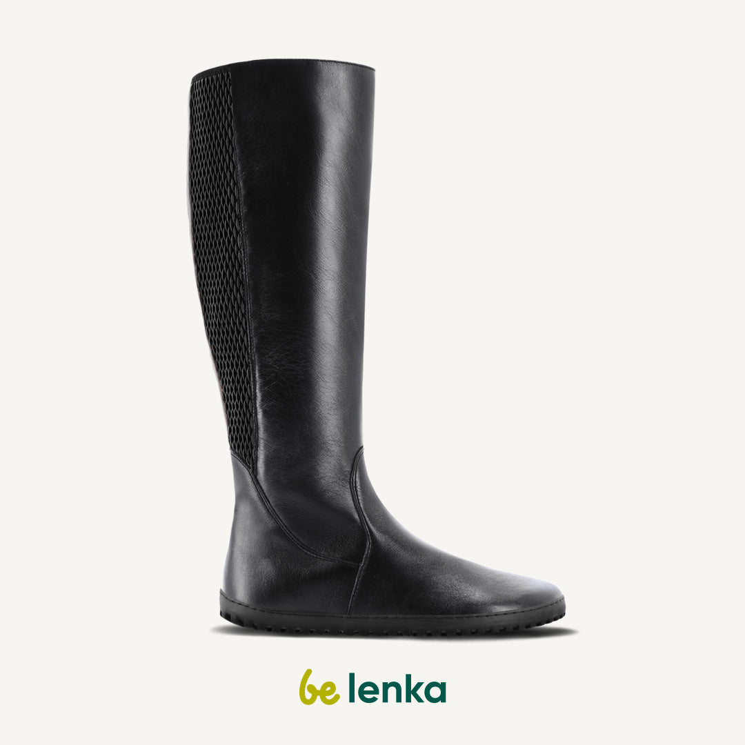 Barefoot long boots Be Lenka Charlotte - Black 4 OzBarefoot Australia