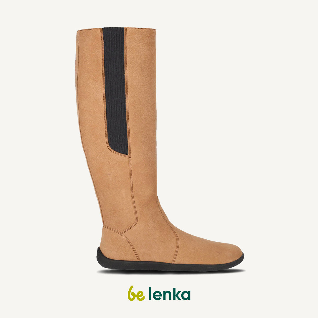 Barefoot long boots Be Lenka Sierra - Light Brown 4 OzBarefoot Australia