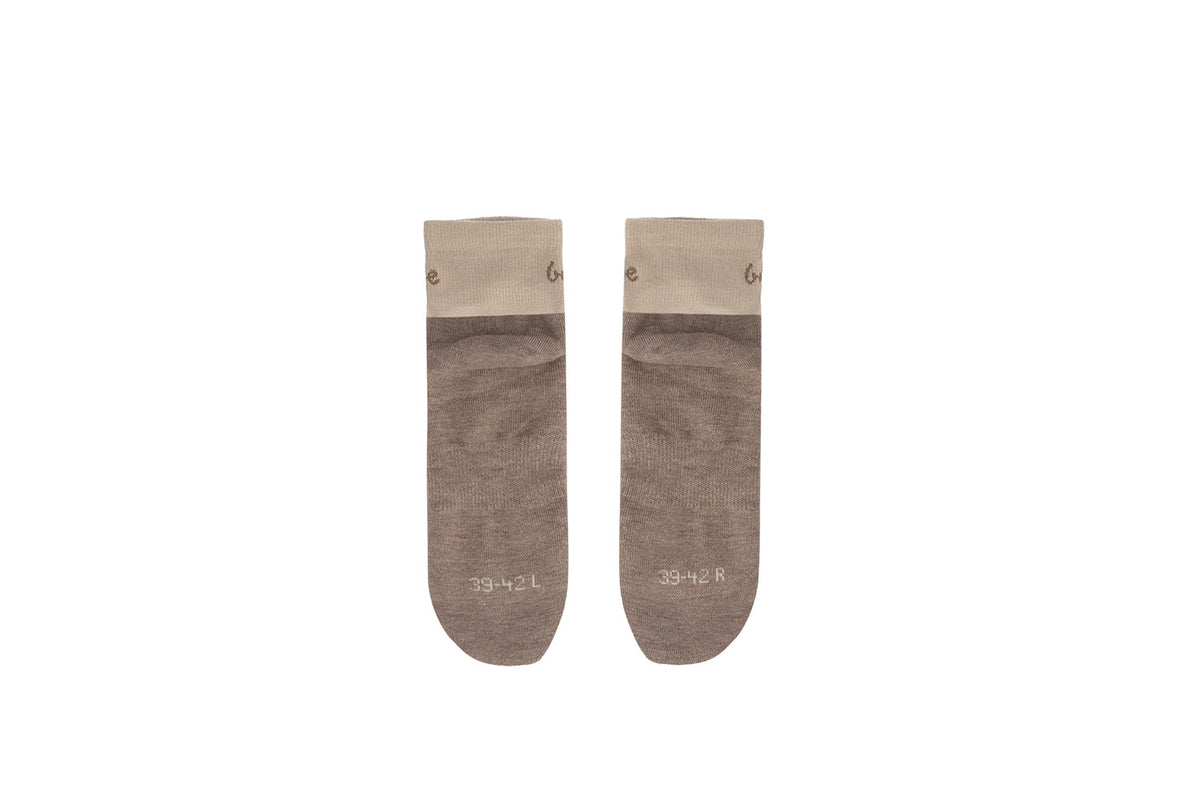 Barefoot Socks Be Lenka - Crew - Merino Wool – Beige 3  - OzBarefoot