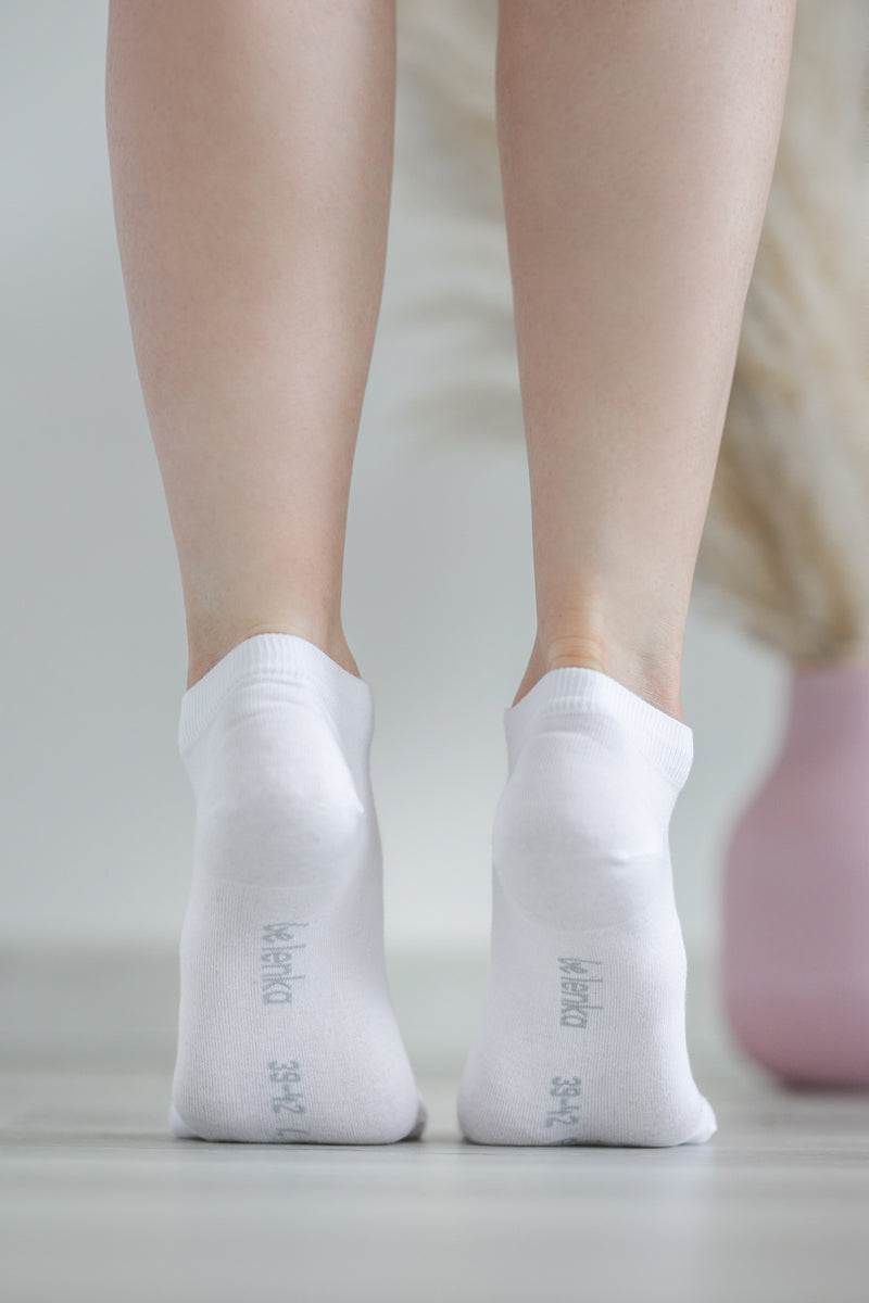 Barefoot Socks - Low-Cut - White 2 OzBarefoot Australia