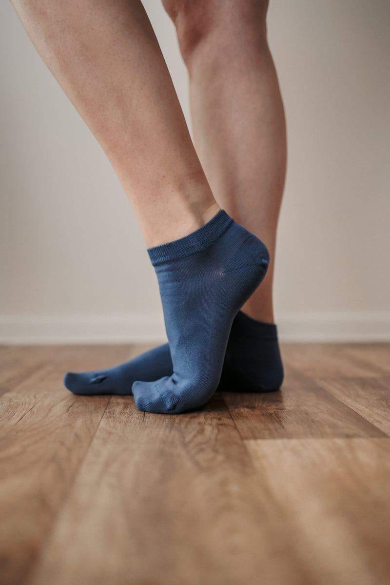 Barefoot Socks - Low-cut - Essentials - Blue 2 OzBarefoot Australia