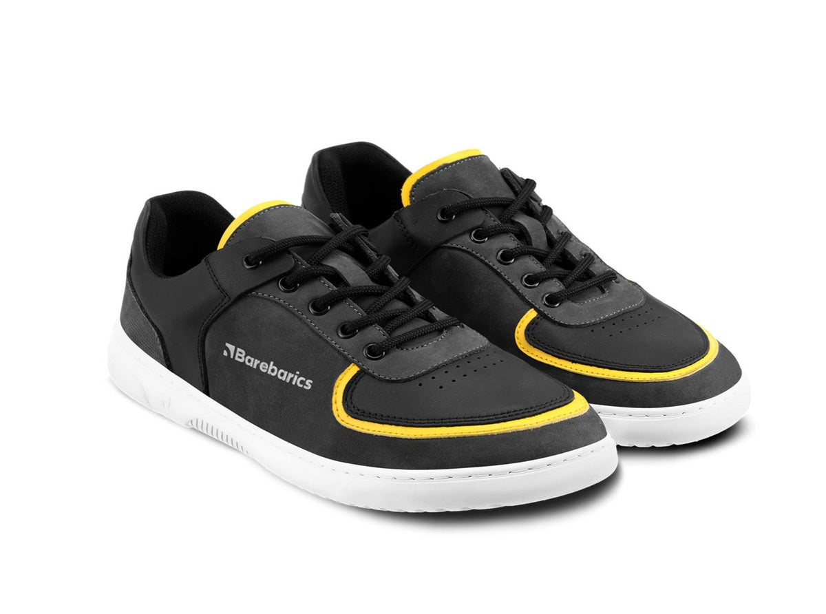 Barefoot Sneakers Barebarics Apollo - Dark Grey & Black 1 OzBarefoot Australia