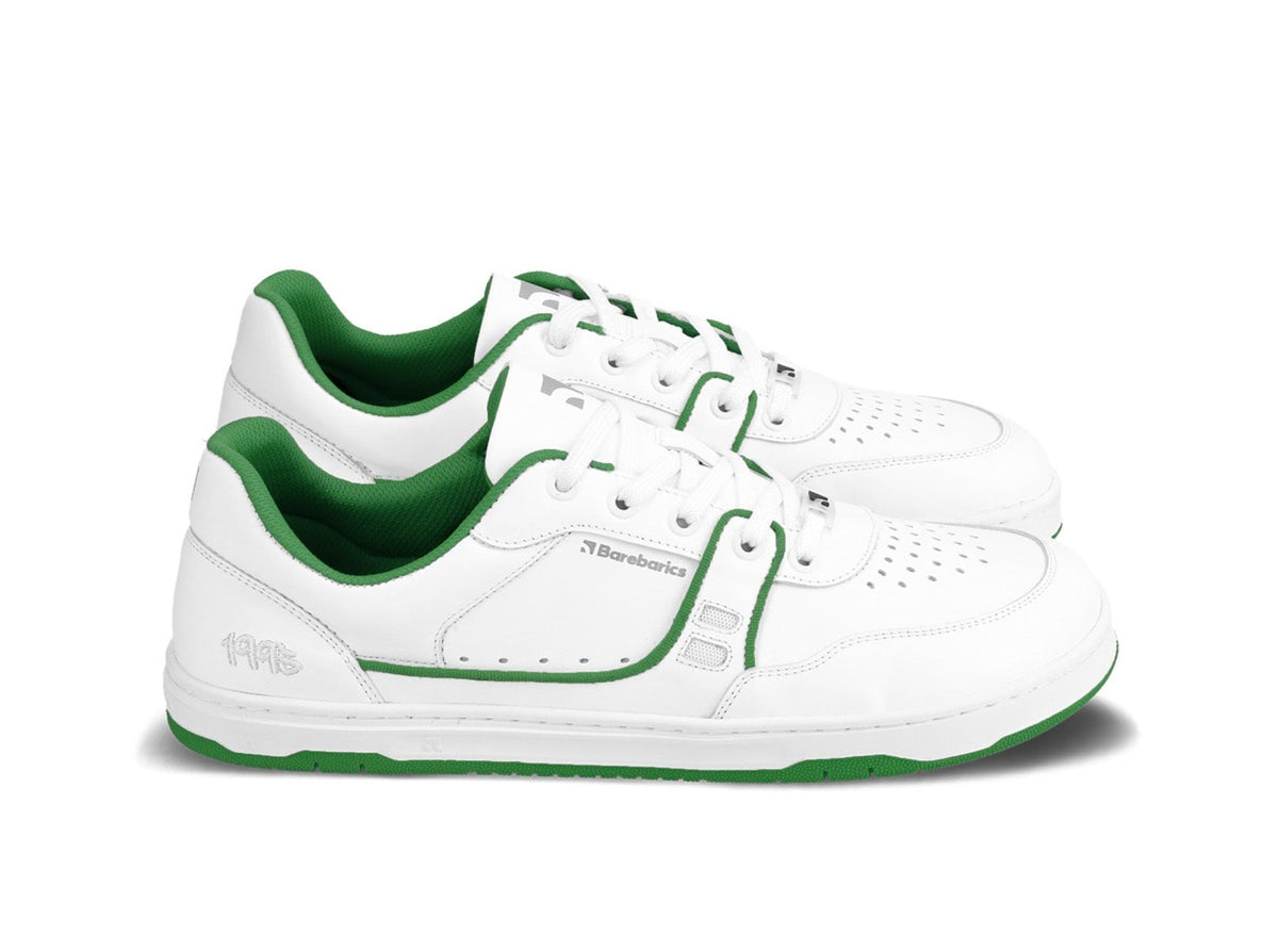 Barefoot Sneakers Barebarics Arise - White & Green 1  - OzBarefoot