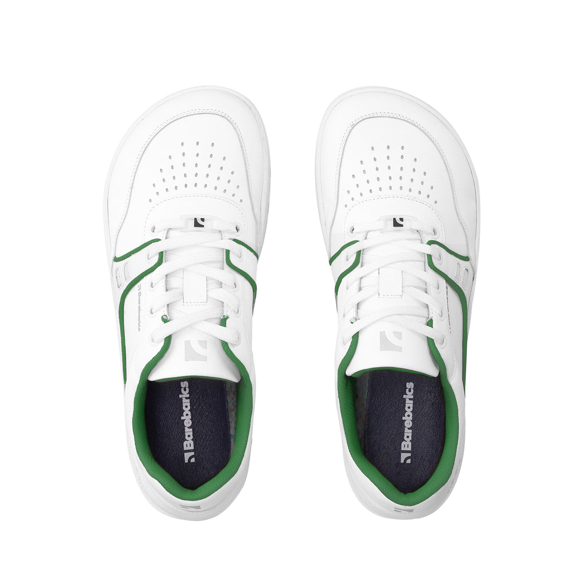 Barefoot Sneakers Barebarics Arise - White & Green 5  - OzBarefoot