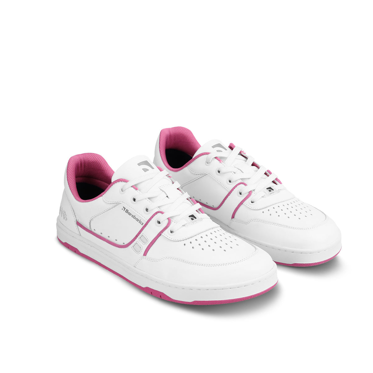 Barefoot Sneakers Barebarics Arise - White & Raspberry Pink 3  - OzBarefoot
