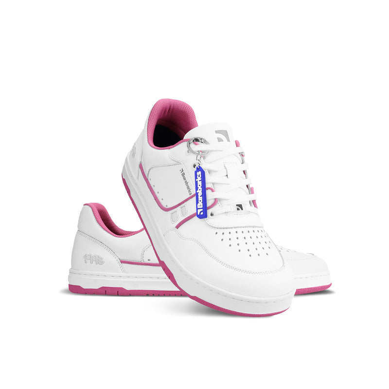 Barefoot Sneakers Barebarics Arise - White & Raspberry Pink 2  - OzBarefoot