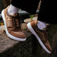 Barefoot Sneakers Barebarics - Axiom - Brown & White 2 OzBarefoot Australia