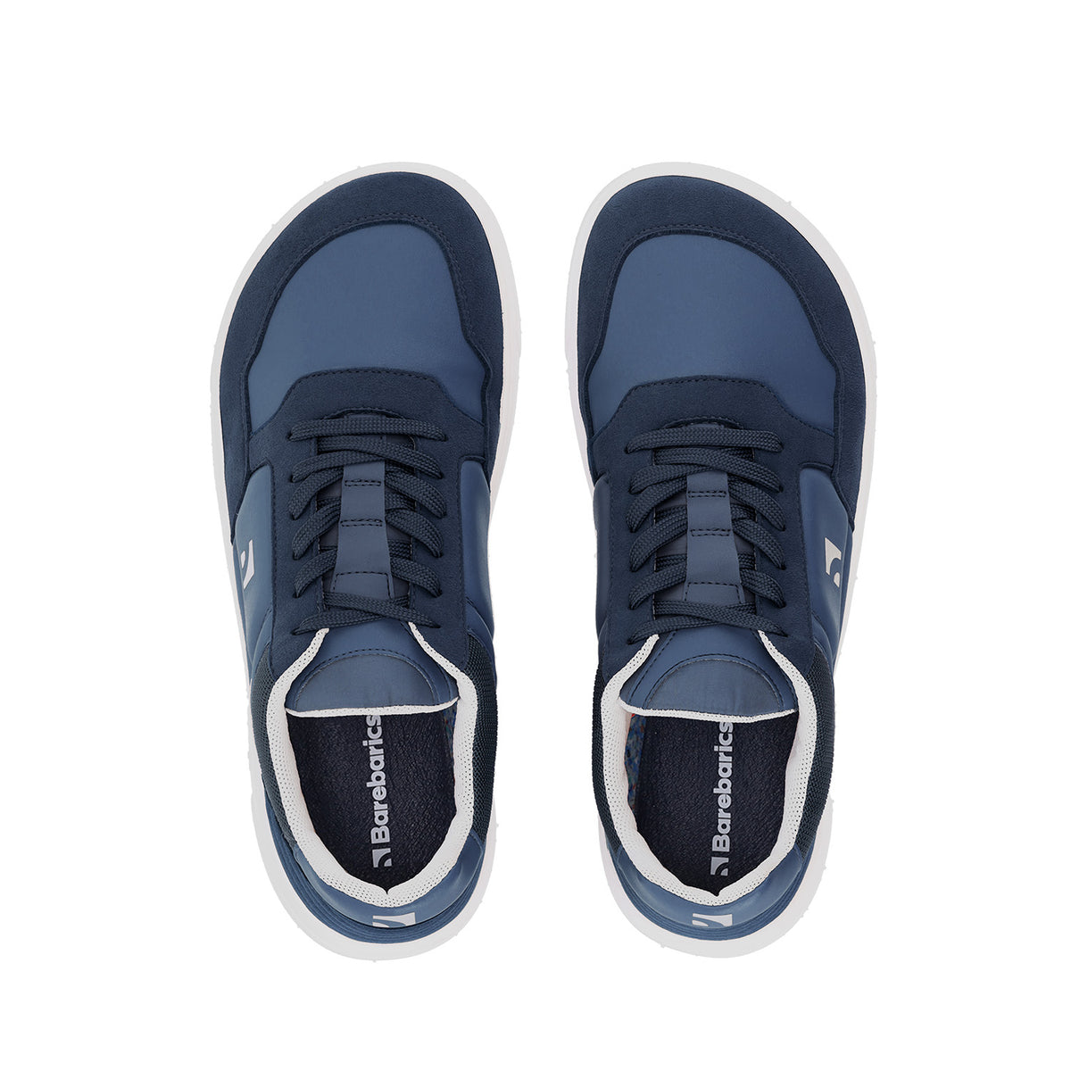 Barefoot Sneakers Barebarics - Axiom - Dark Blue & White 5 OzBarefoot Australia