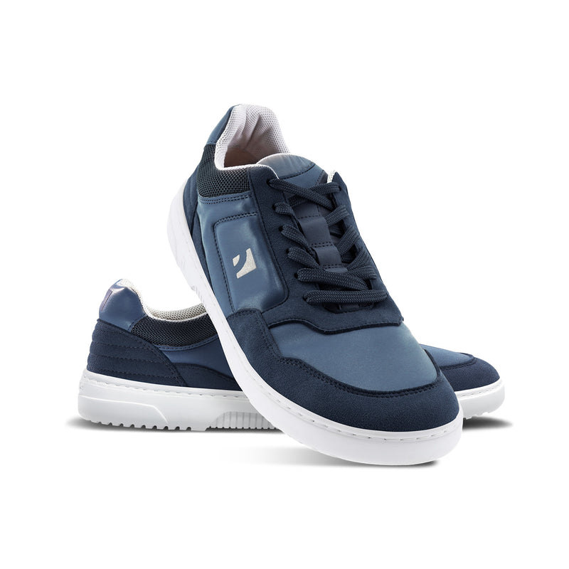 Barefoot Sneakers Barebarics - Axiom - Dark Blue & White 2 OzBarefoot Australia