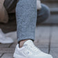 Barefoot Sneakers Barebarics - Axiom - White & Light Grey 5 OzBarefoot Australia