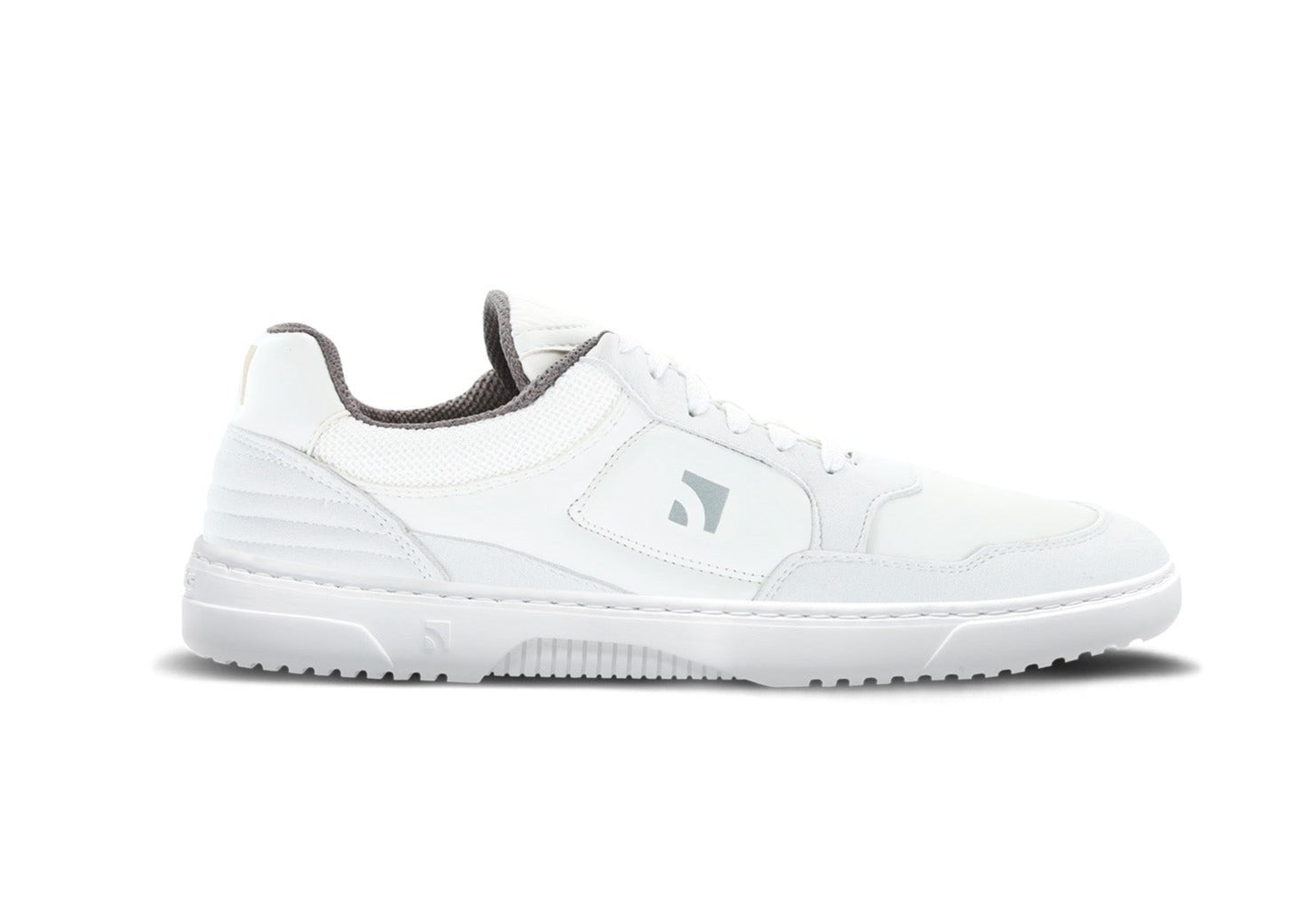 Barefoot Sneakers Barebarics - Axiom - White & Light Grey 1 OzBarefoot Australia