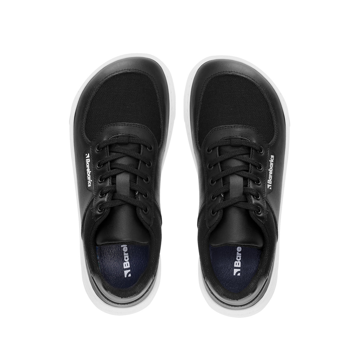 Barefoot Sneakers Barebarics Bravo - Black & White 4 OzBarefoot Australia