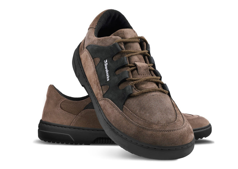 Barefoot Sneakers Barebarics Evo - Dark Brown & Black 2 OzBarefoot Australia