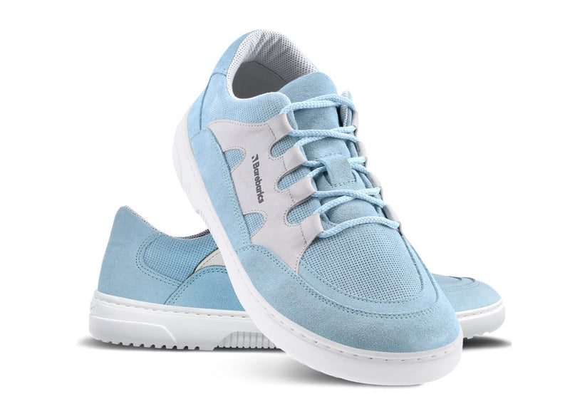 Barefoot Sneakers Barebarics Evo - Light Blue & White 2 OzBarefoot Australia