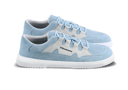 Barefoot Sneakers Barebarics Evo - Light Blue & White 1 OzBarefoot Australia