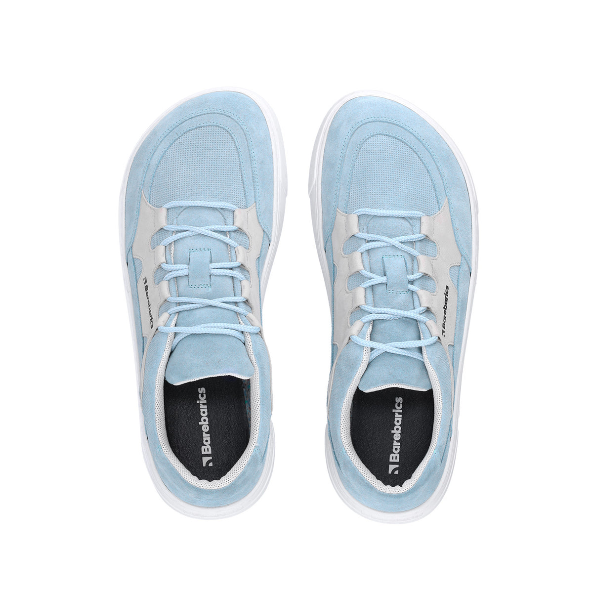 Barefoot Sneakers Barebarics Evo - Light Blue & White 4 OzBarefoot Australia