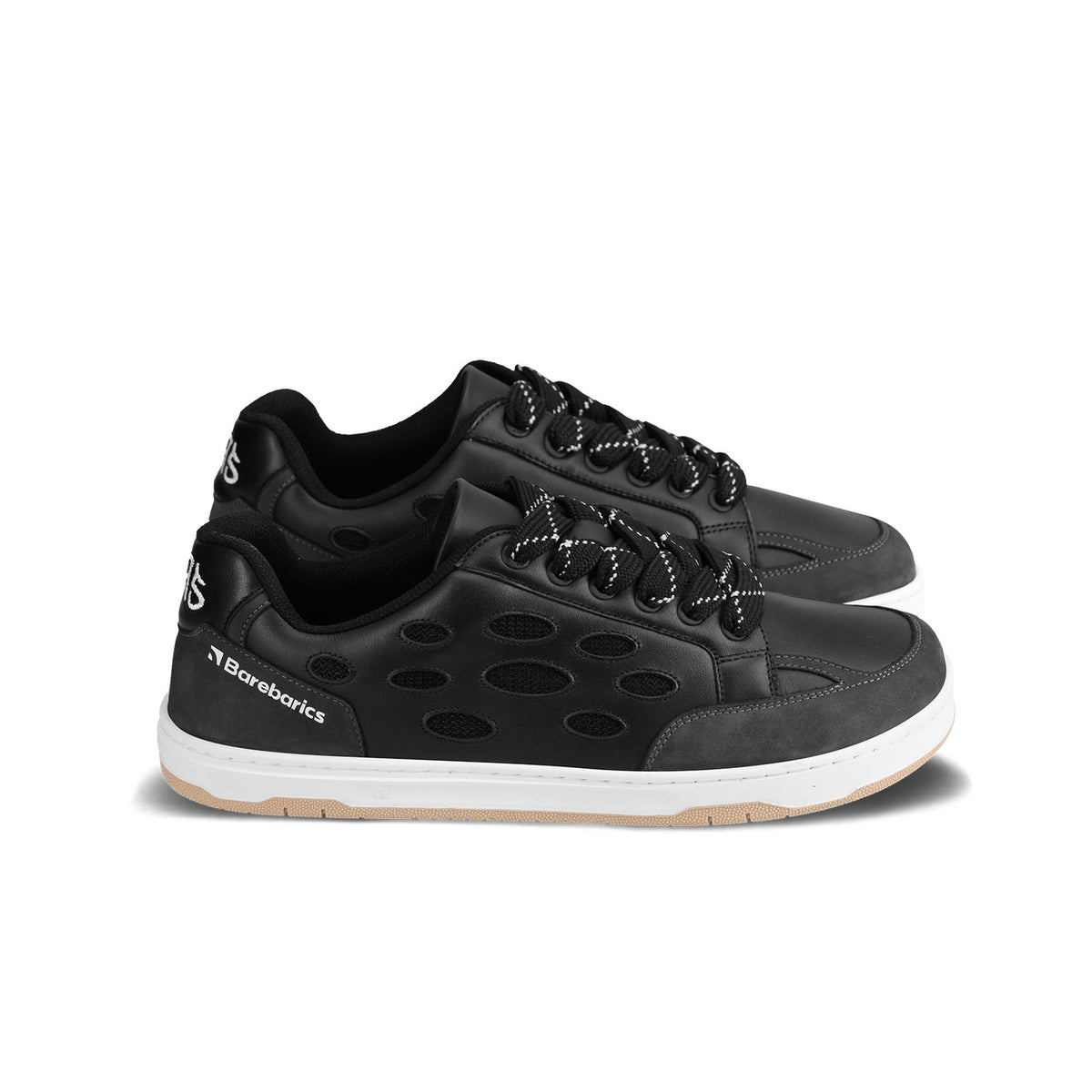 Barefoot Sneakers Barebarics Fusion - Black & White 2  - OzBarefoot