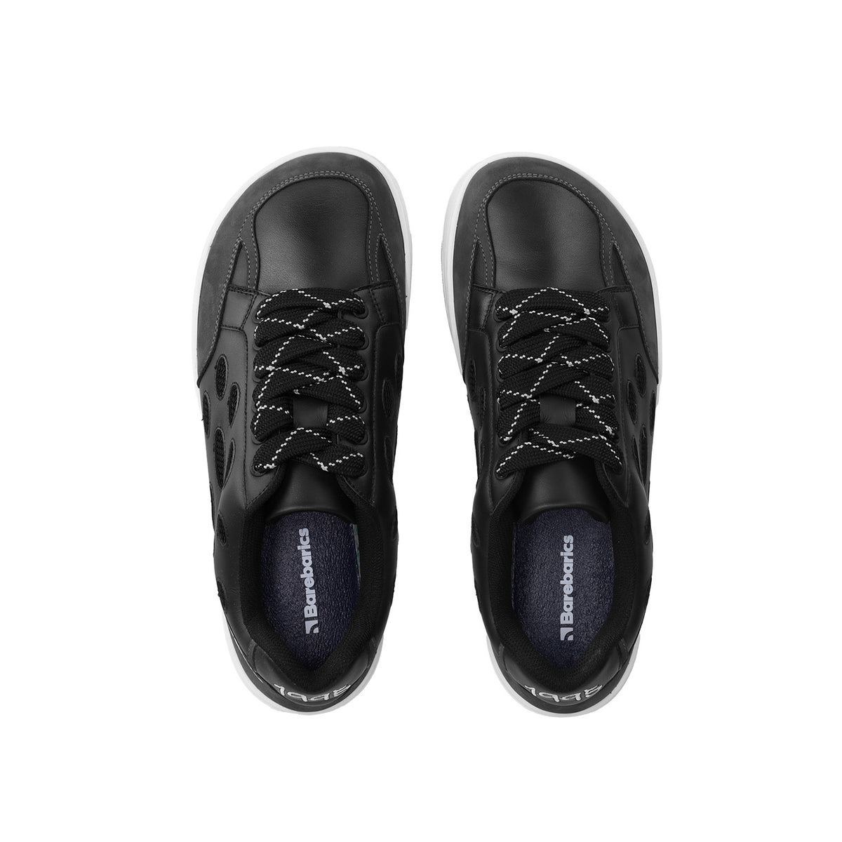 Barefoot Sneakers Barebarics Fusion - Black & White 5  - OzBarefoot