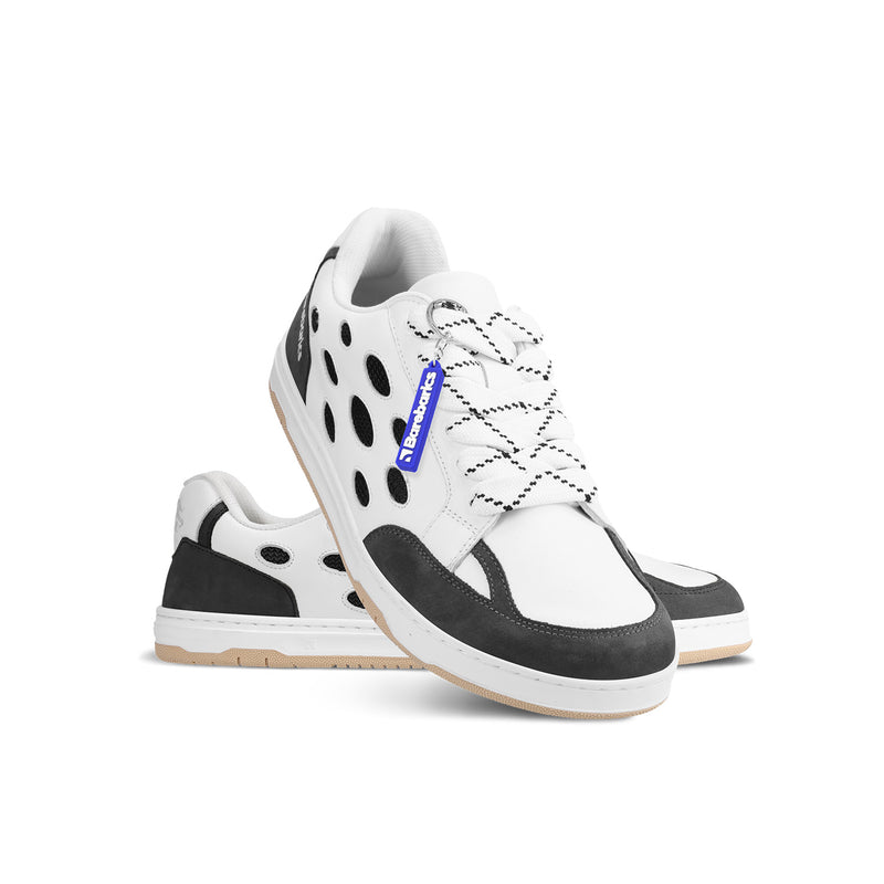 Barefoot Sneakers Barebarics Fusion - White & Charcoal 1  - OzBarefoot