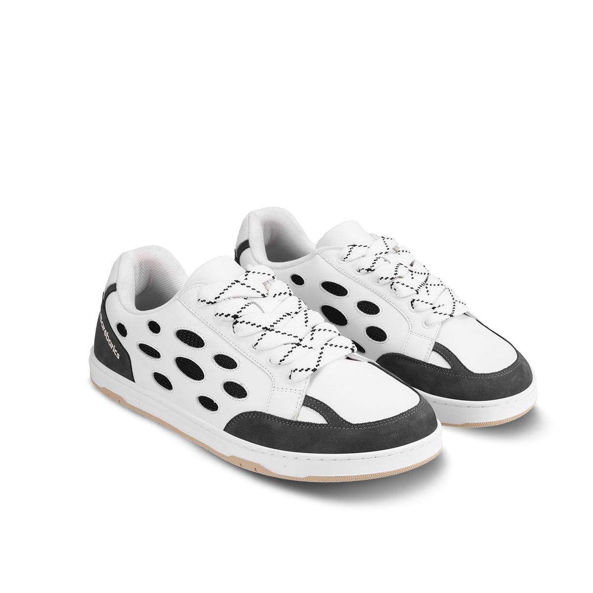 Barefoot Sneakers Barebarics Fusion - White & Charcoal 3  - OzBarefoot