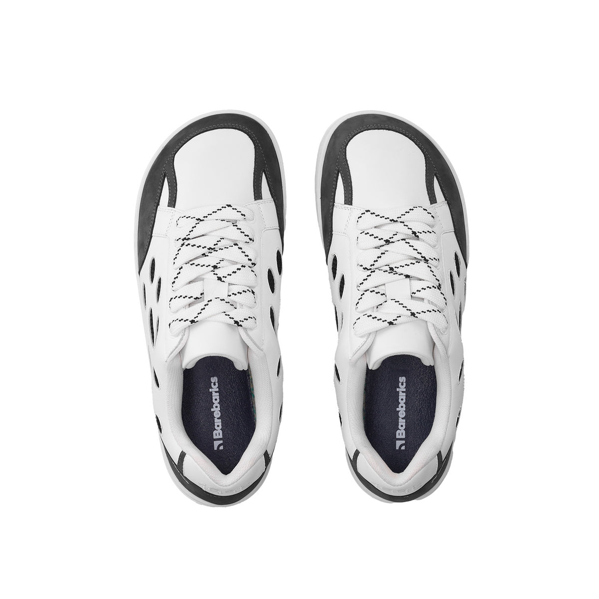 Barefoot Sneakers Barebarics Fusion - White & Charcoal 5  - OzBarefoot