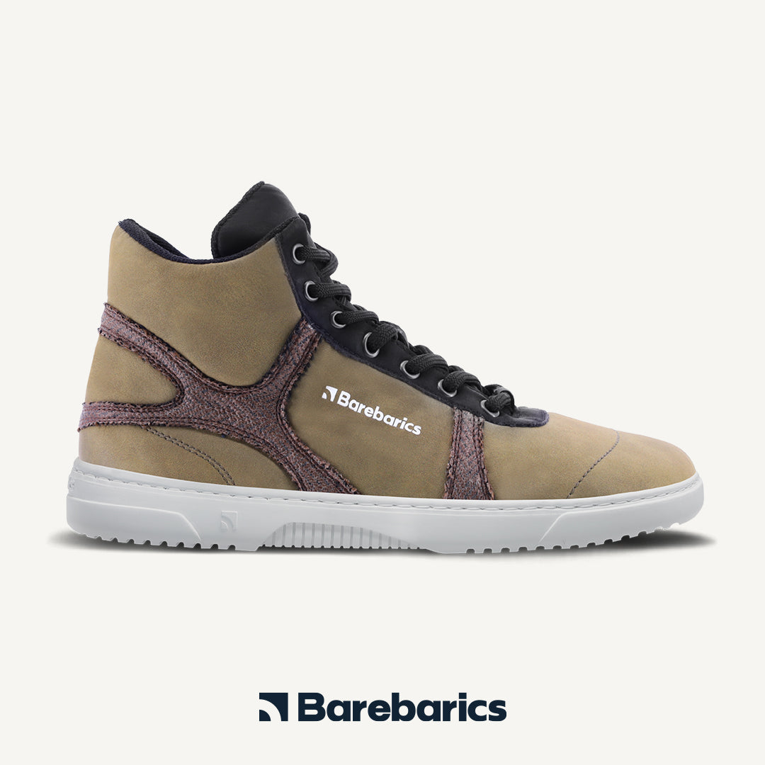 Barefoot Sneakers Barebarics - Hifly - Dark Green & Grey 3 OzBarefoot Australia