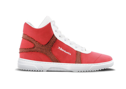 Barefoot Sneakers Barebarics - Hifly - Red & White 1 OzBarefoot Australia