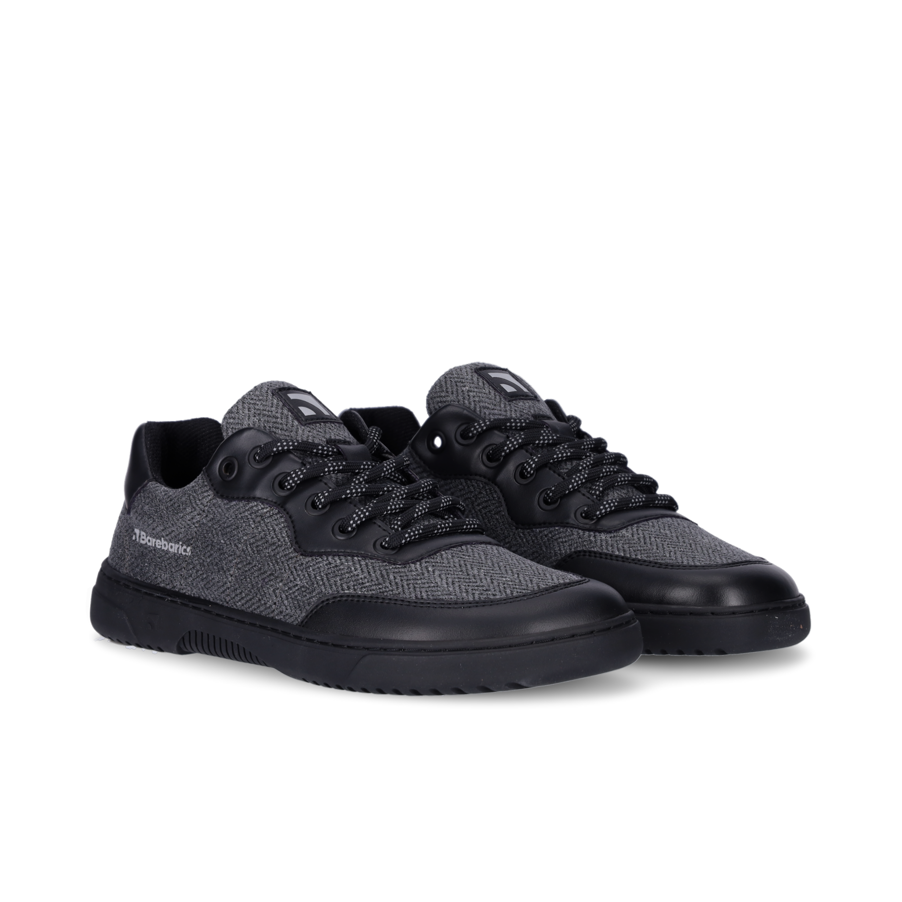 Barefoot Sneakers Barebarics - Kudos - Black & Grey 11 OzBarefoot Australia