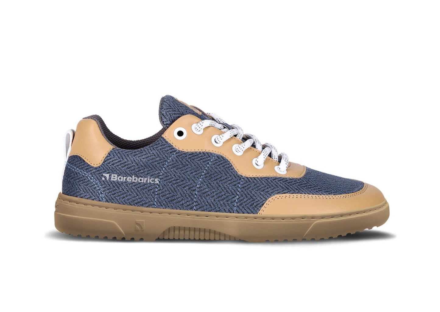 Barefoot Sneakers Barebarics - Kudos - Brown & Blue 1 OzBarefoot Australia