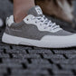 Barefoot Sneakers Barebarics - Kudos - White & Grey 2 OzBarefoot Australia