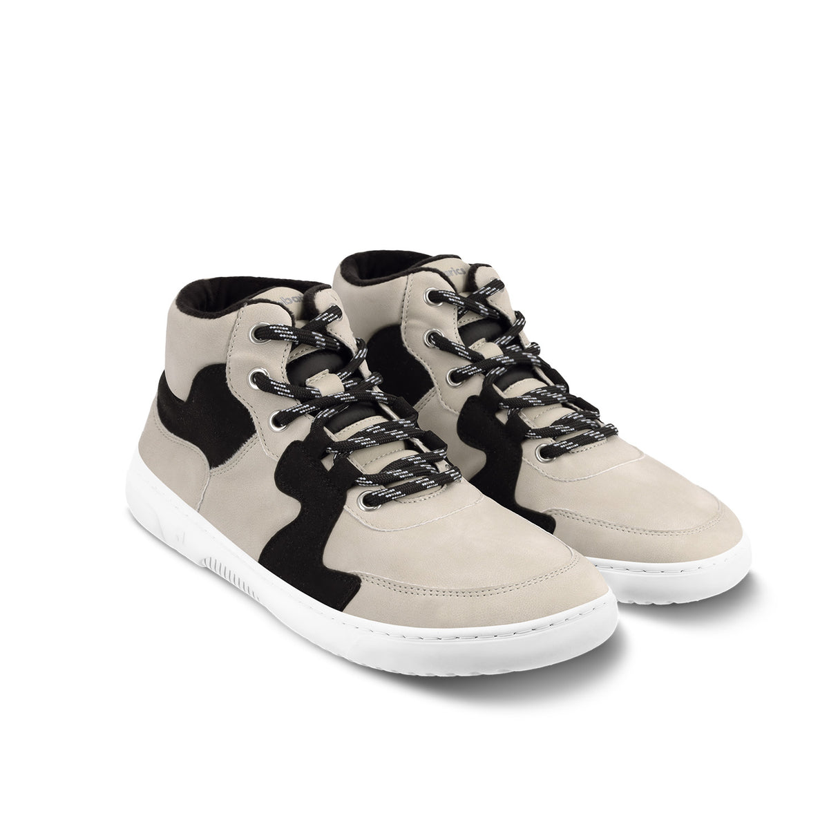 Barefoot Sneakers Barebarics Lynx - Beige & White 2 OzBarefoot Australia