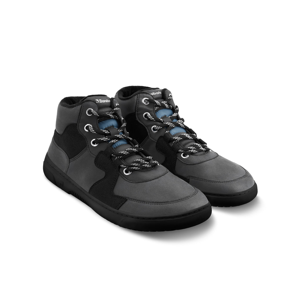 Barefoot Sneakers Barebarics Lynx - Dark Grey & Black 2 OzBarefoot Australia