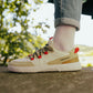 Barefoot Sneakers Barebarics - Revive - Beige & White 5 OzBarefoot Australia