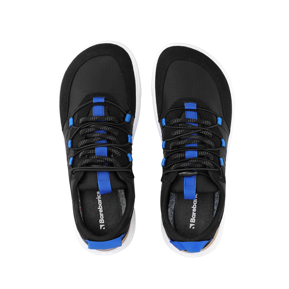 Barefoot Sneakers Barebarics - Revive - Black & White 5 OzBarefoot Australia