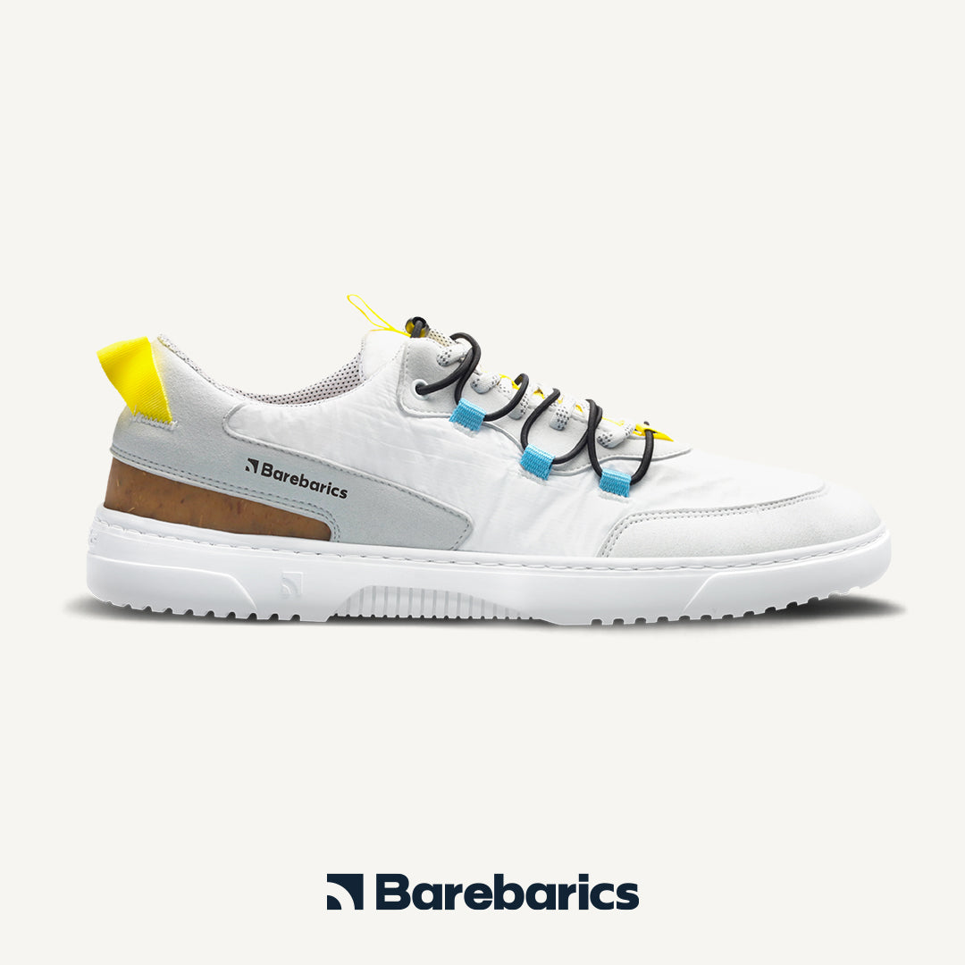 Barefoot Sneakers Barebarics - Revive - White & Grey 3 OzBarefoot Australia