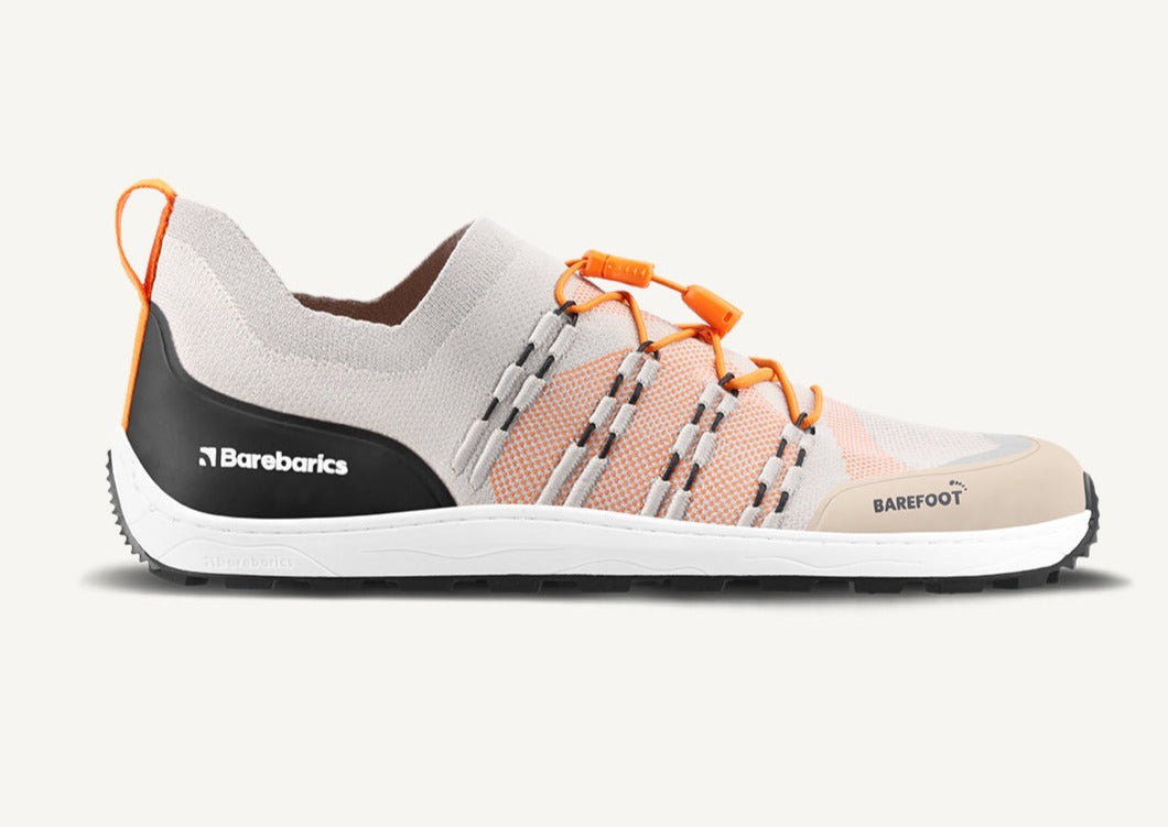 Barefoot Sneakers Barebarics Voyager - Beige & White 3 OzBarefoot Australia