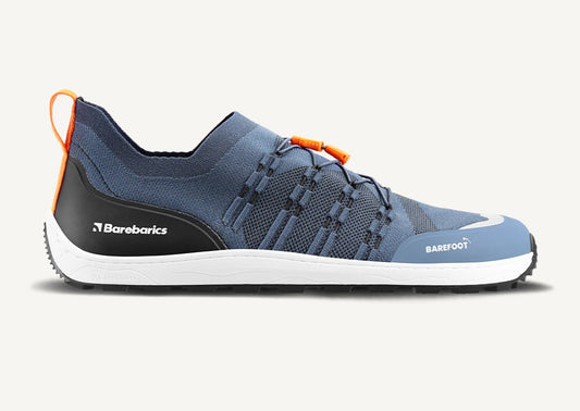 Barefoot Sneakers Barebarics Voyager - Dark Blue & White 3 OzBarefoot Australia