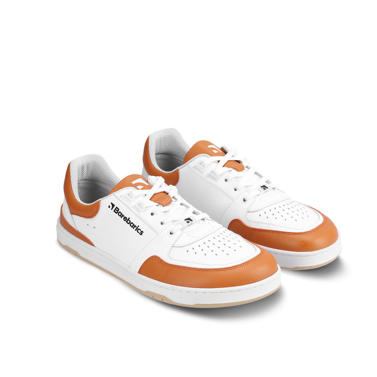 Barefoot Sneakers Barebarics Wave - White & Orange 3  - OzBarefoot