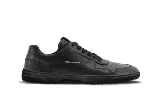 Barefoot Sneakers Barebarics Zing - Black - Leather 1 OzBarefoot Australia