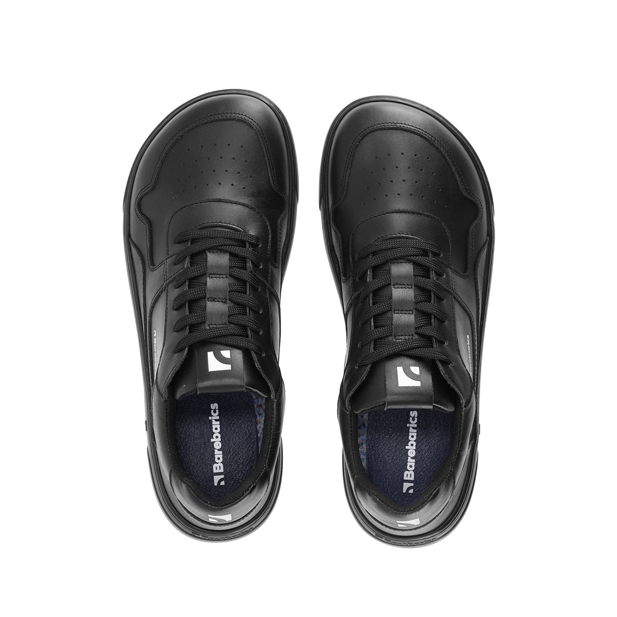 Barefoot Sneakers Barebarics Zing - Black - Leather 5 OzBarefoot Australia